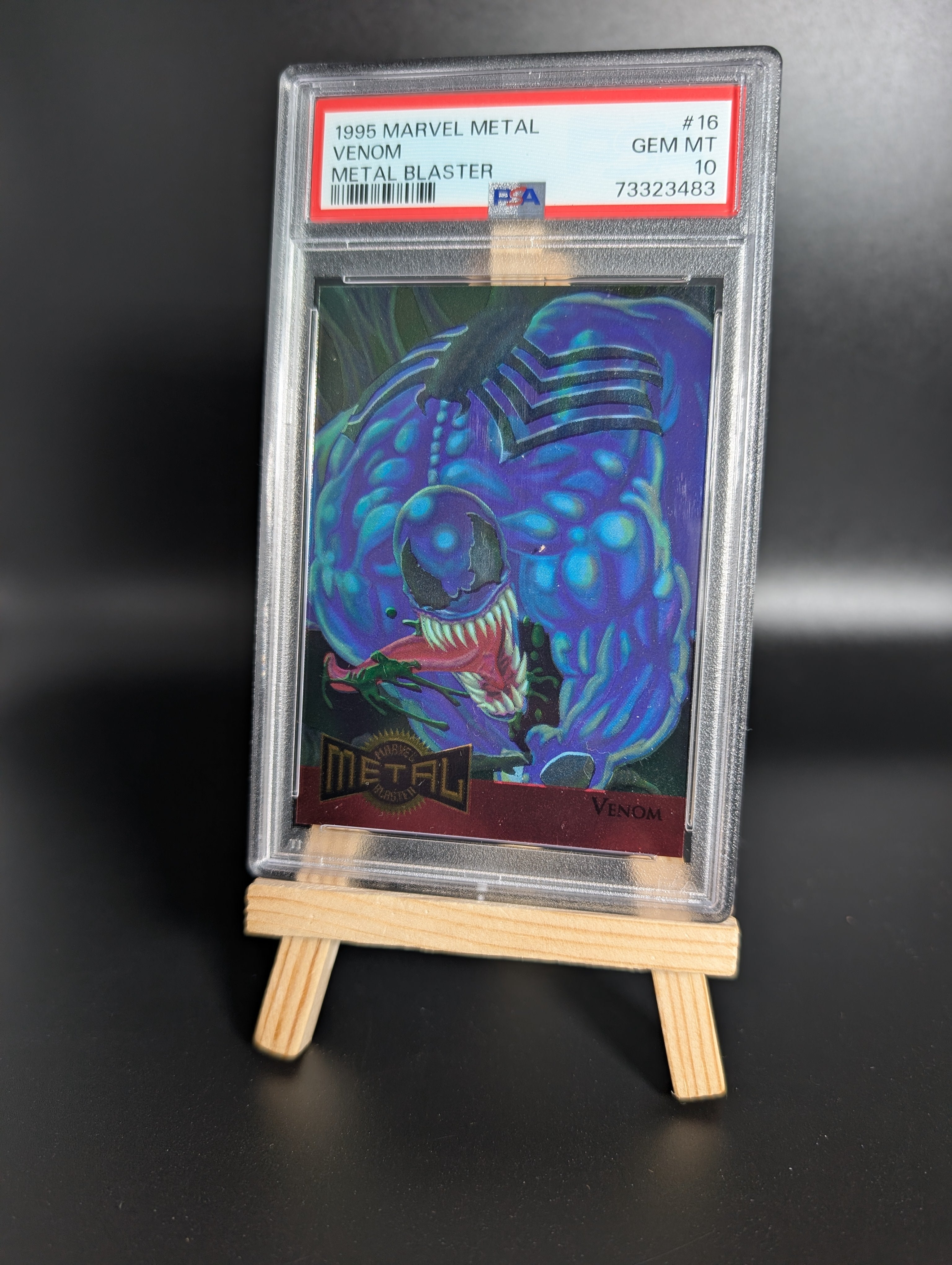 1995 Marvel Metal Venom #16 Metal Blaster PSA 10